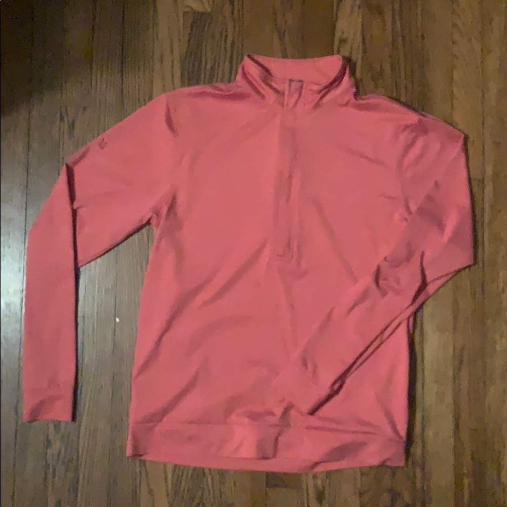Matte Grey Half Zip Golf Pullover - S